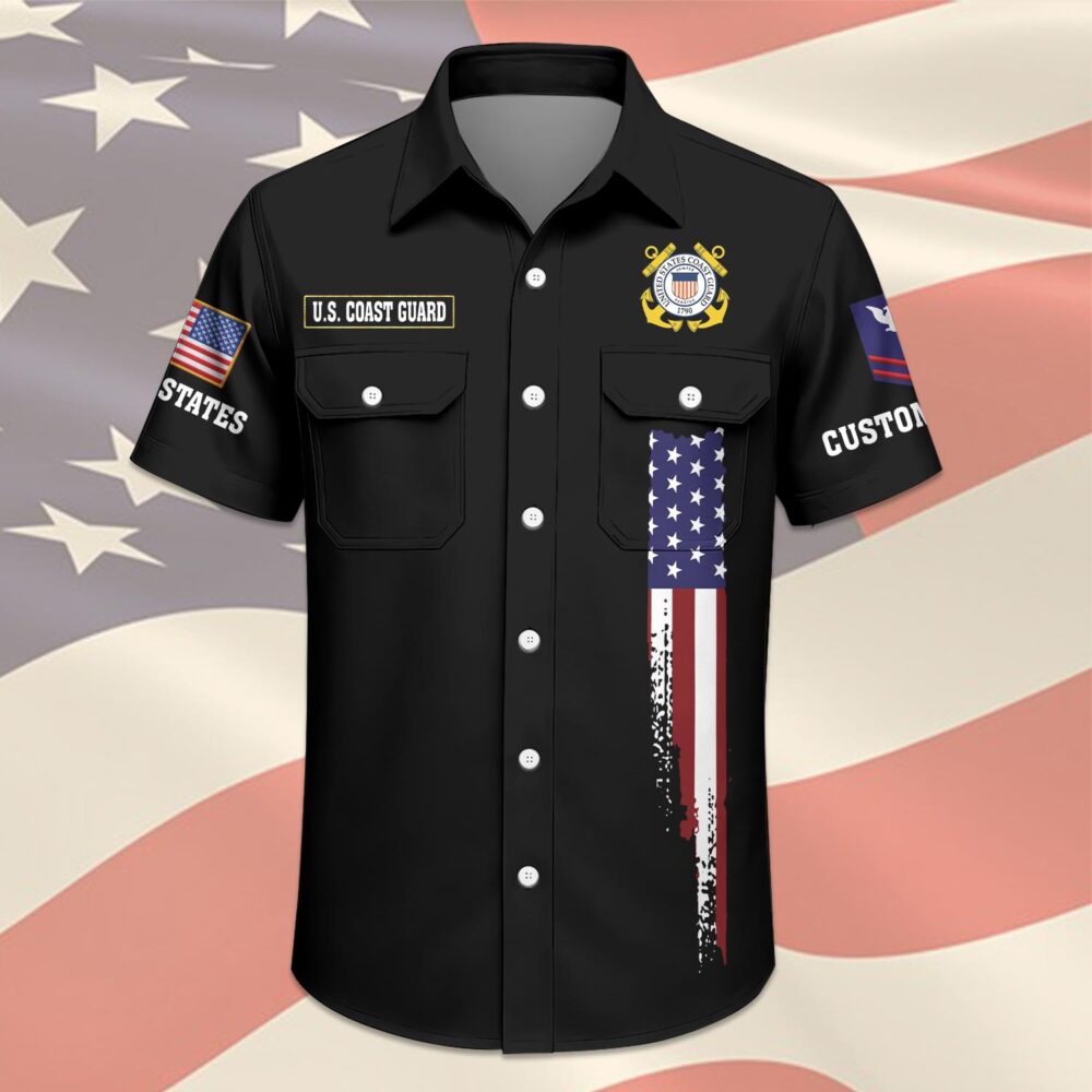 US Coast Guard, No One Gets Left Behind - Cargo Shirt - Image 3