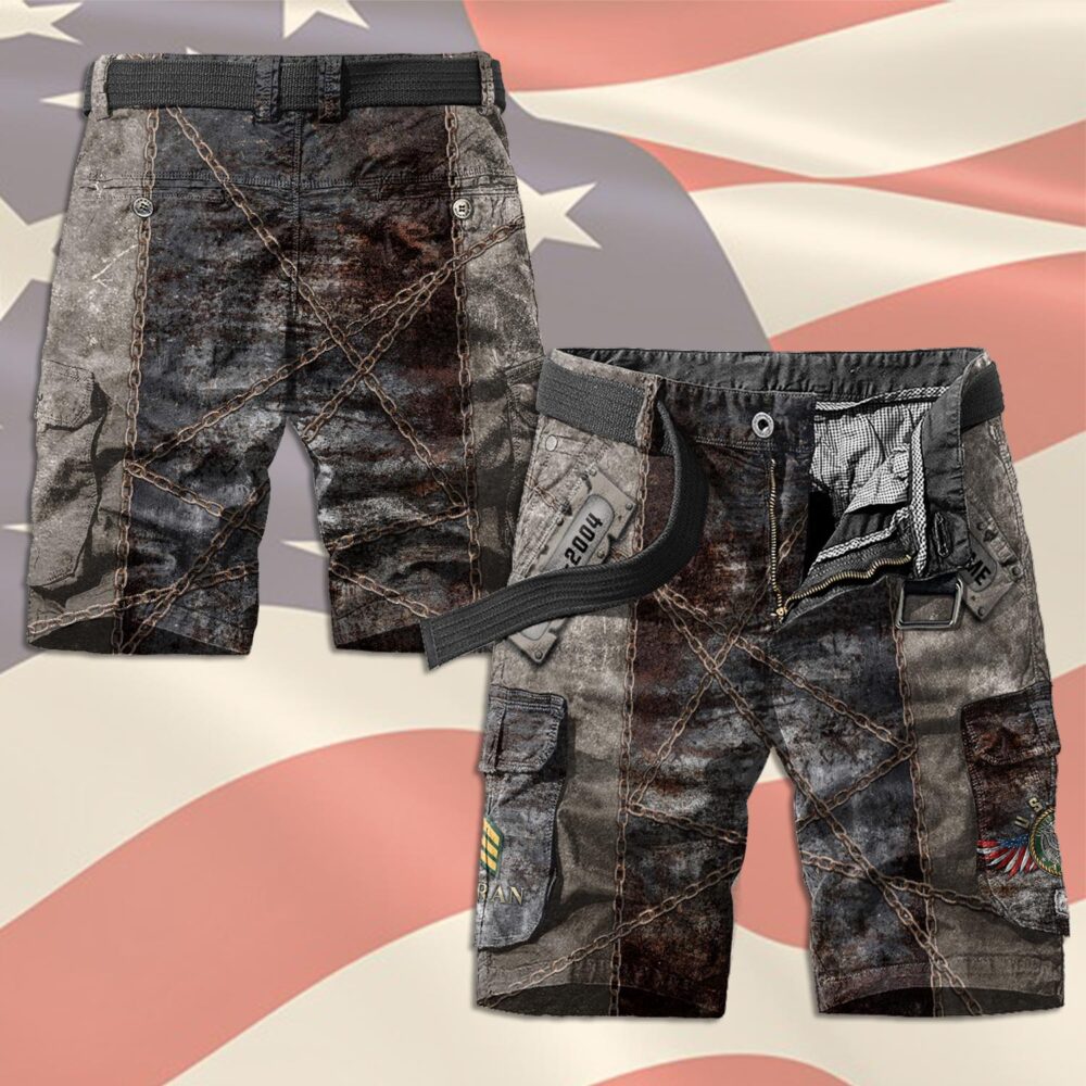 US Army, Freedom Over Fear - Cargo Shorts (Belt Excluded) - Image 2