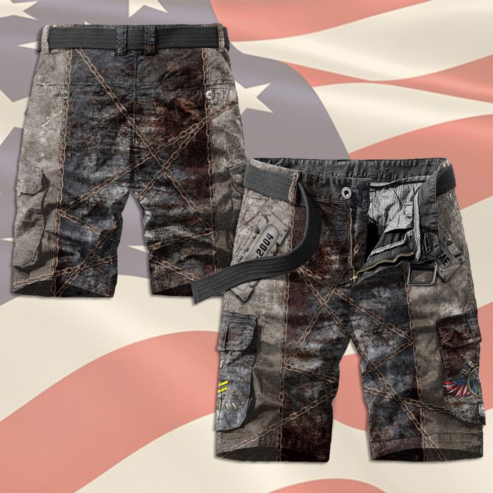 US Navy, Defender of Freedom - Cargo Shorts (Belt Excluded) - Image 2