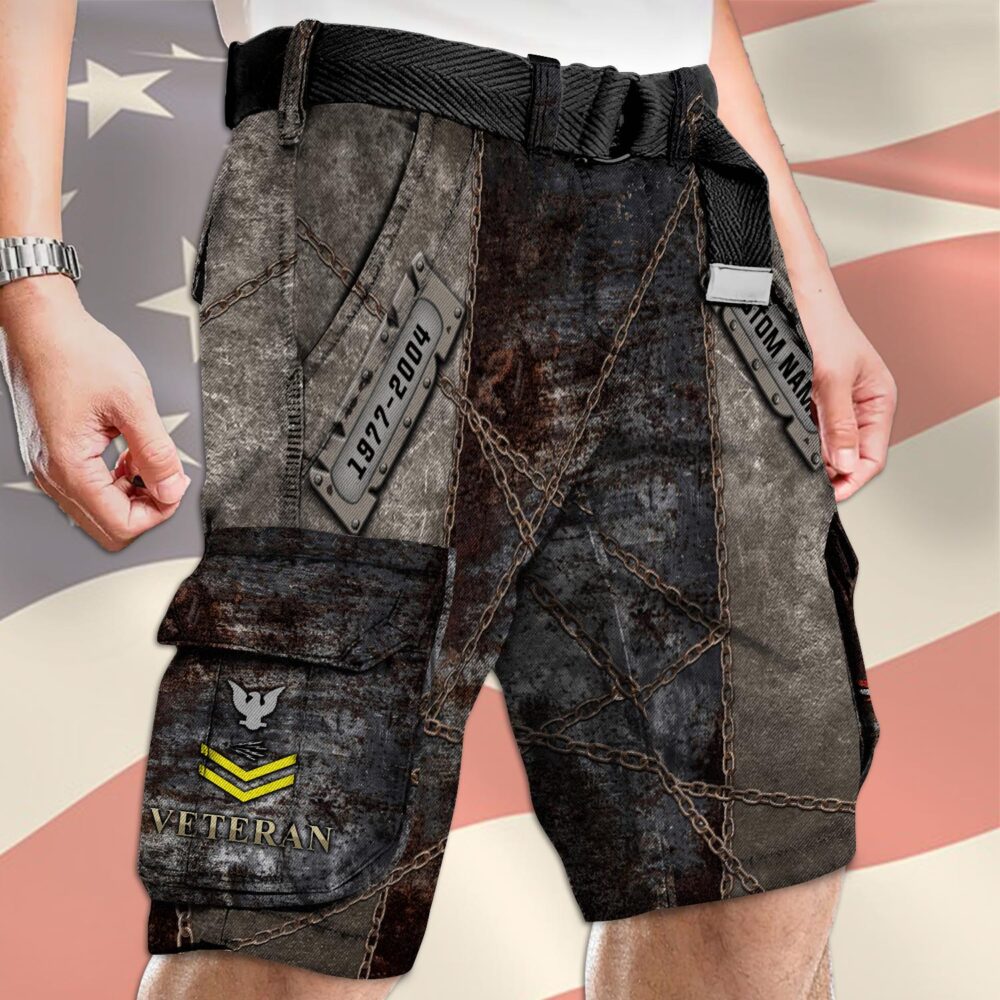 US Navy, Defender of Freedom - Cargo Shorts (Belt Excluded) - Image 4