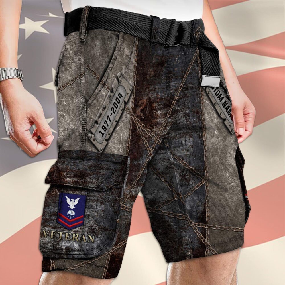 US Coast Guard, Duty, Honor, Country - Cargo Shorts (Belt Excluded) - Image 4