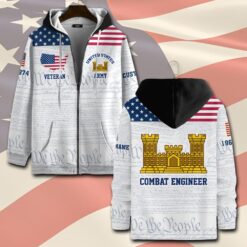 Army Branch, Defender of Freedom - Zip Hoodie