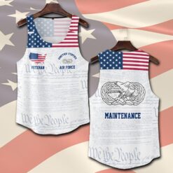 Air Force Badge, American By Birth, Veteran By Choice - Tank-Top