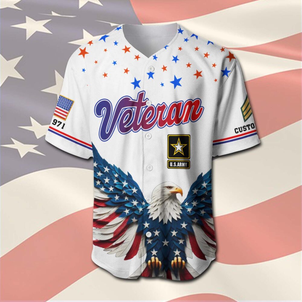 US Army, E 4 Army Corporal - Baseball Jersey - Image 2
