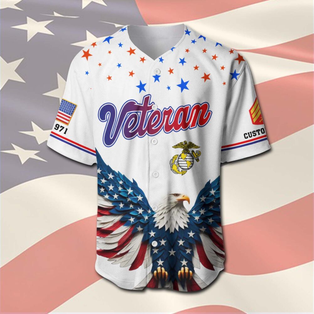 US Marine Corps, E 3 Marines Lance Corporal - Baseball Jersey - Image 2