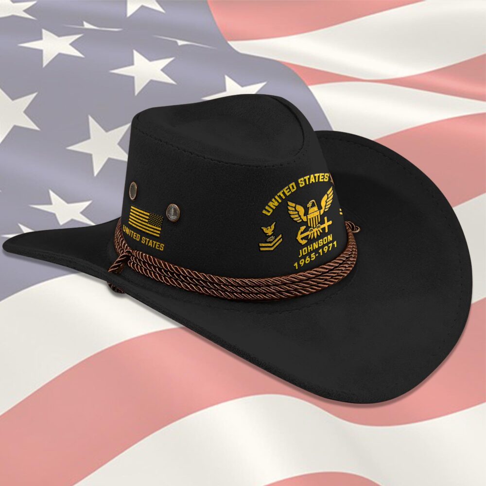 US Navy, E 3 Red - Cowboy Hat - Image 2