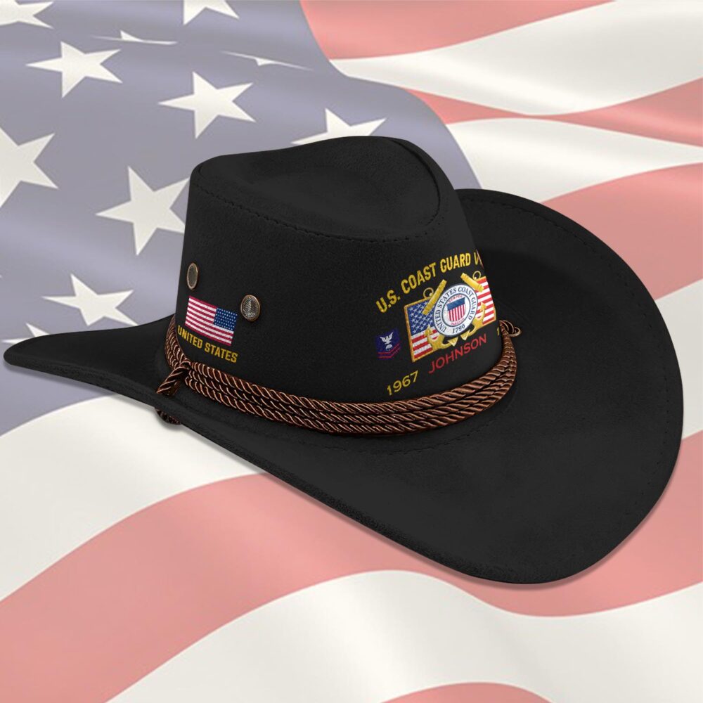US Coast Guard, E 2 Blue - Cowboy Hat - Image 2