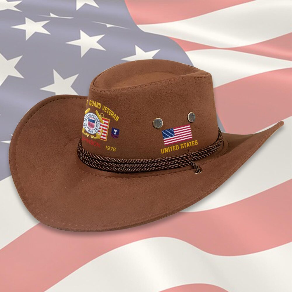 US Coast Guard, E 2 Blue - Cowboy Hat - Image 3