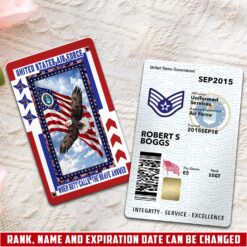 US Air Force , No One Fights Alone - Printed Metal Card