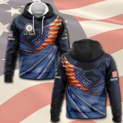 US Navy, E 8 Gold - Hoodie