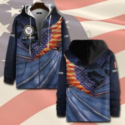 US Navy, Always Remember, Never Forget - Zip Hoodie