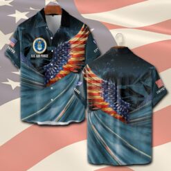 US Air Force , We Own The Sky - Short Sleeve Button Shirt