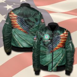 US Coast Guard, Proud Veteran - Bomber Jacket