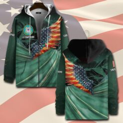 US Coast Guard, E 2 Blue - Zip Hoodie