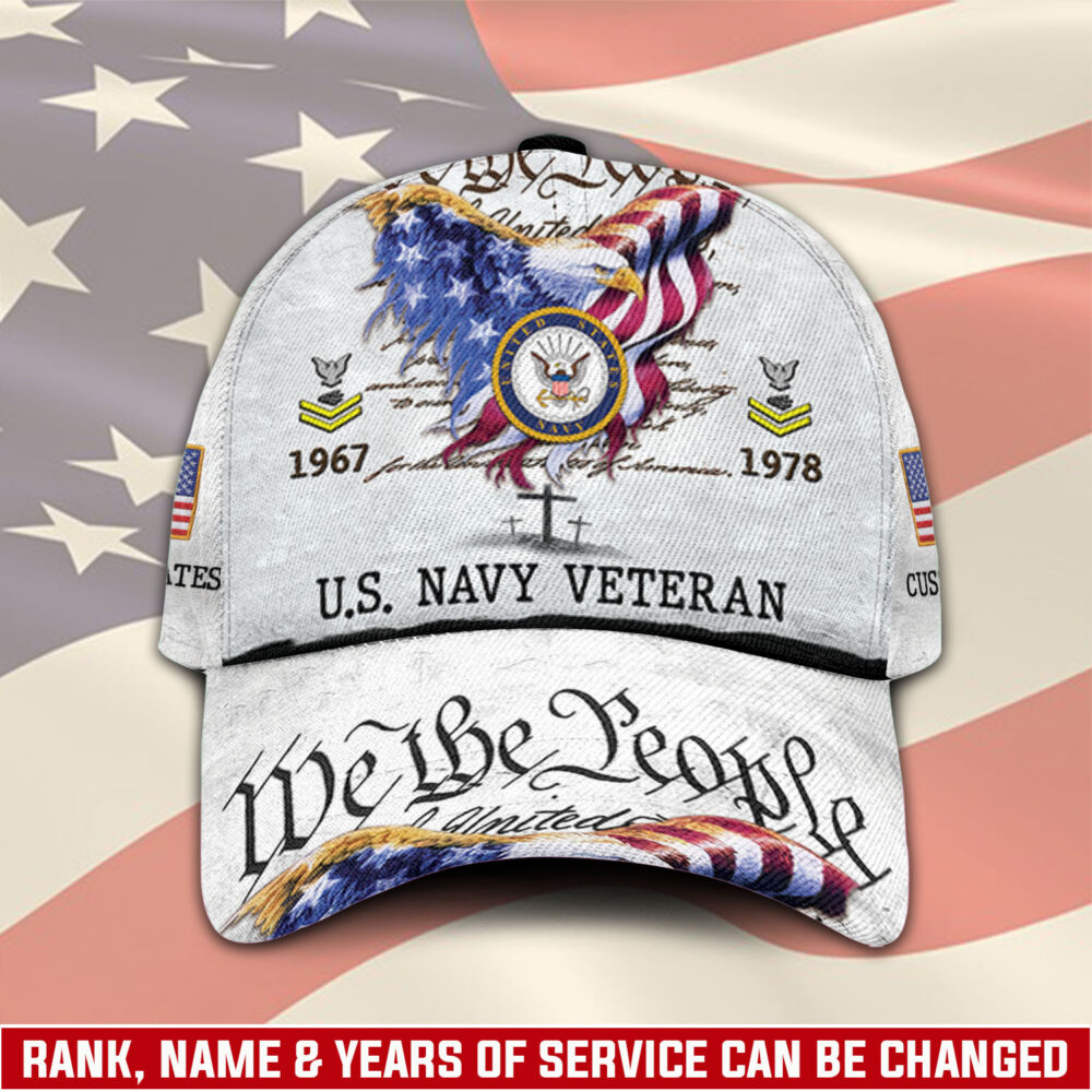 US Navy, Proud Veteran - Classic Cap