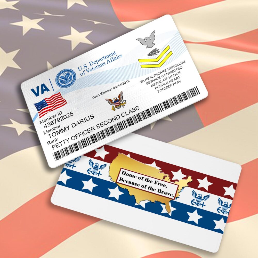 US Navy, E 2 Blue - Printed Metal Card - Image 3