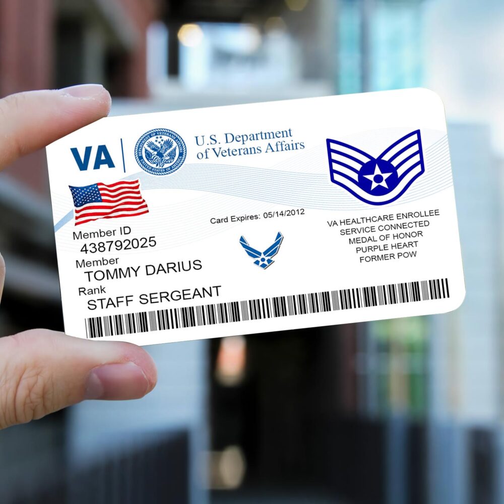US Air Force , O 5 Air Force Lieutenant Colonel - Printed Metal Card - Image 2