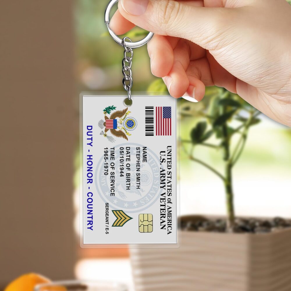 US Army, Honor The Fallen - Acrylic Keychain - Image 2