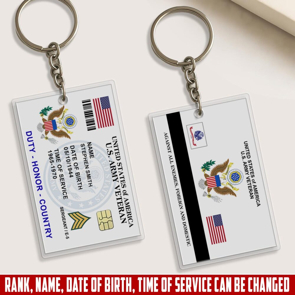 US Army, Honor The Fallen - Acrylic Keychain