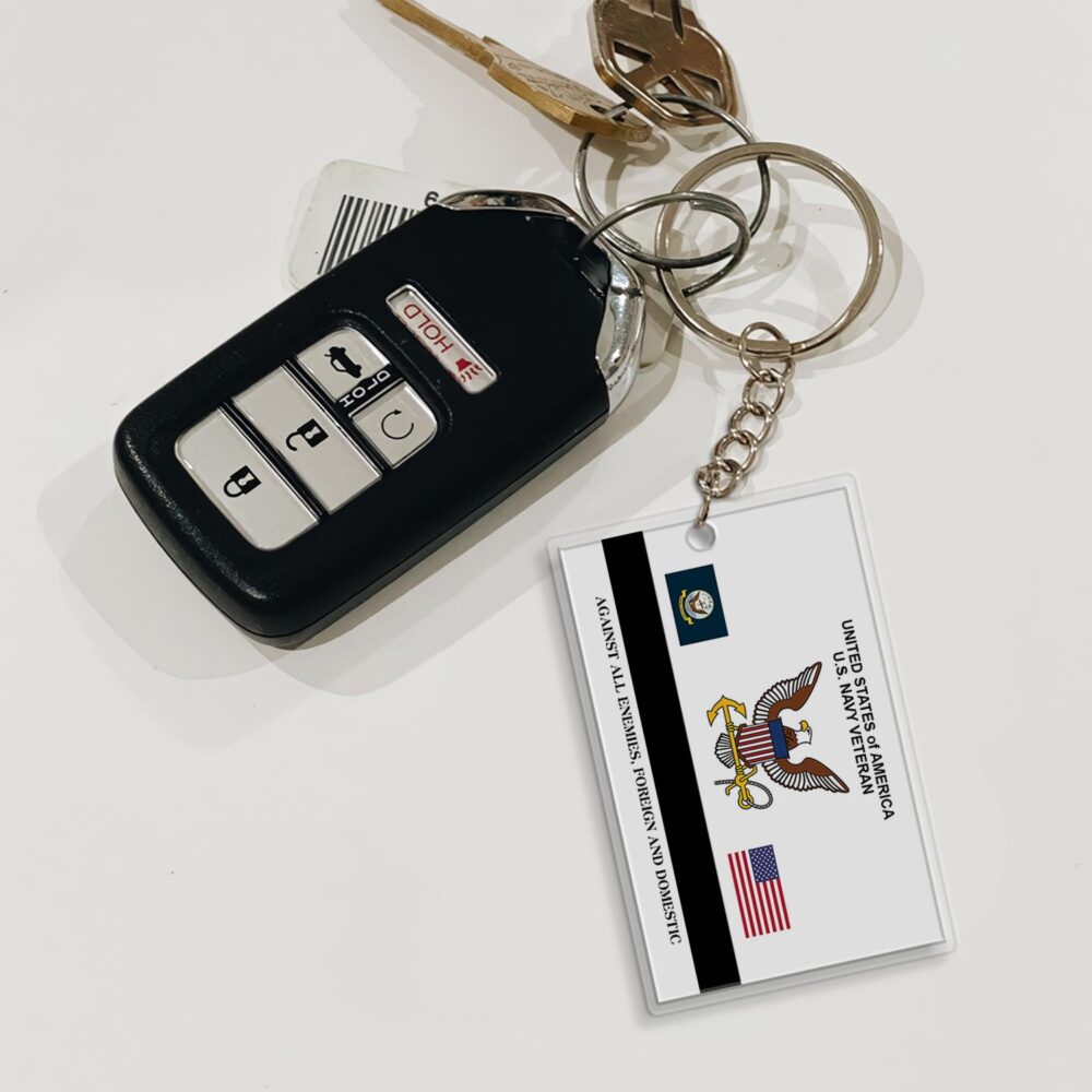 US Navy, Freedom Over Fear - Acrylic Keychain - Image 3