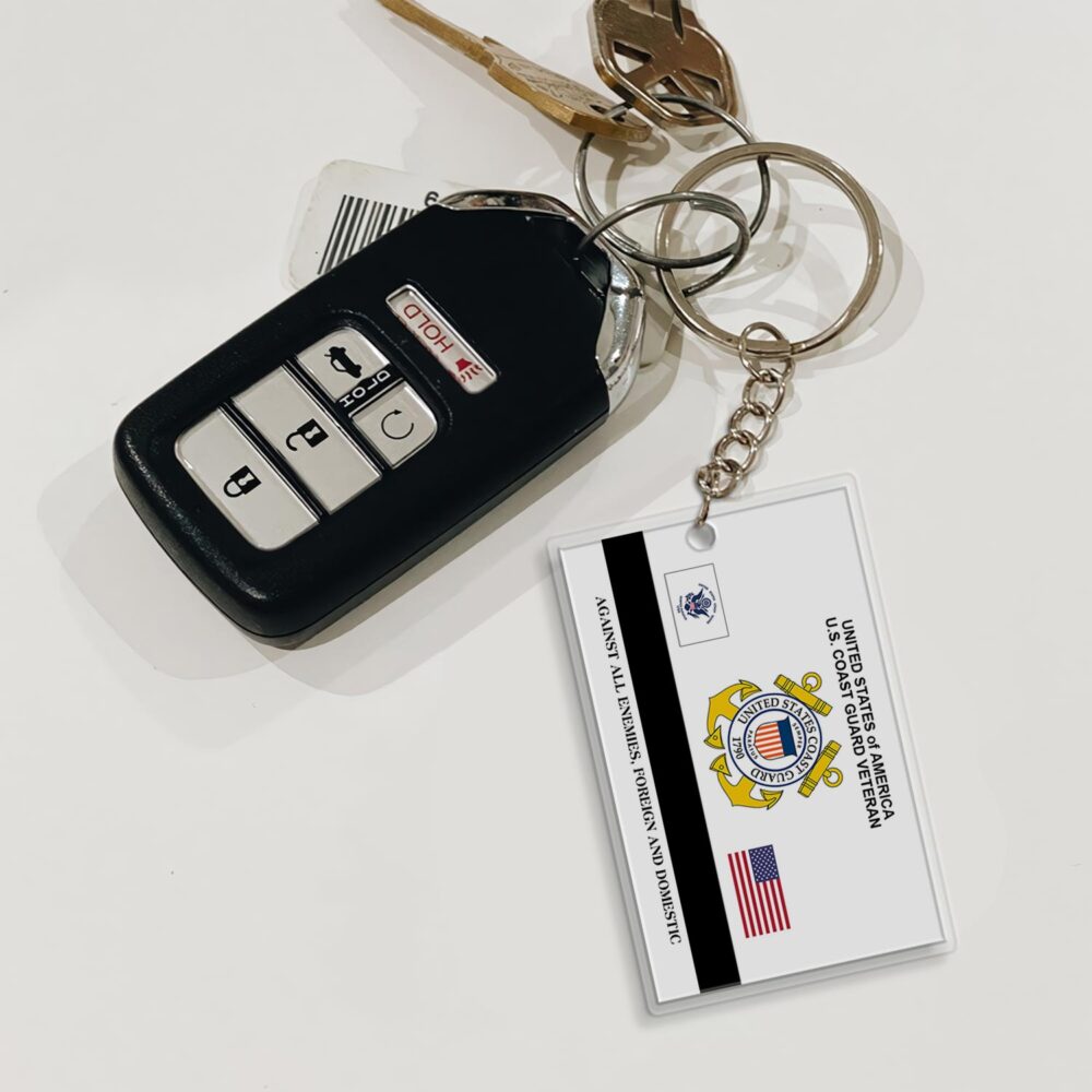 US Coast Guard, Defender of Freedom - Acrylic Keychain - Image 3