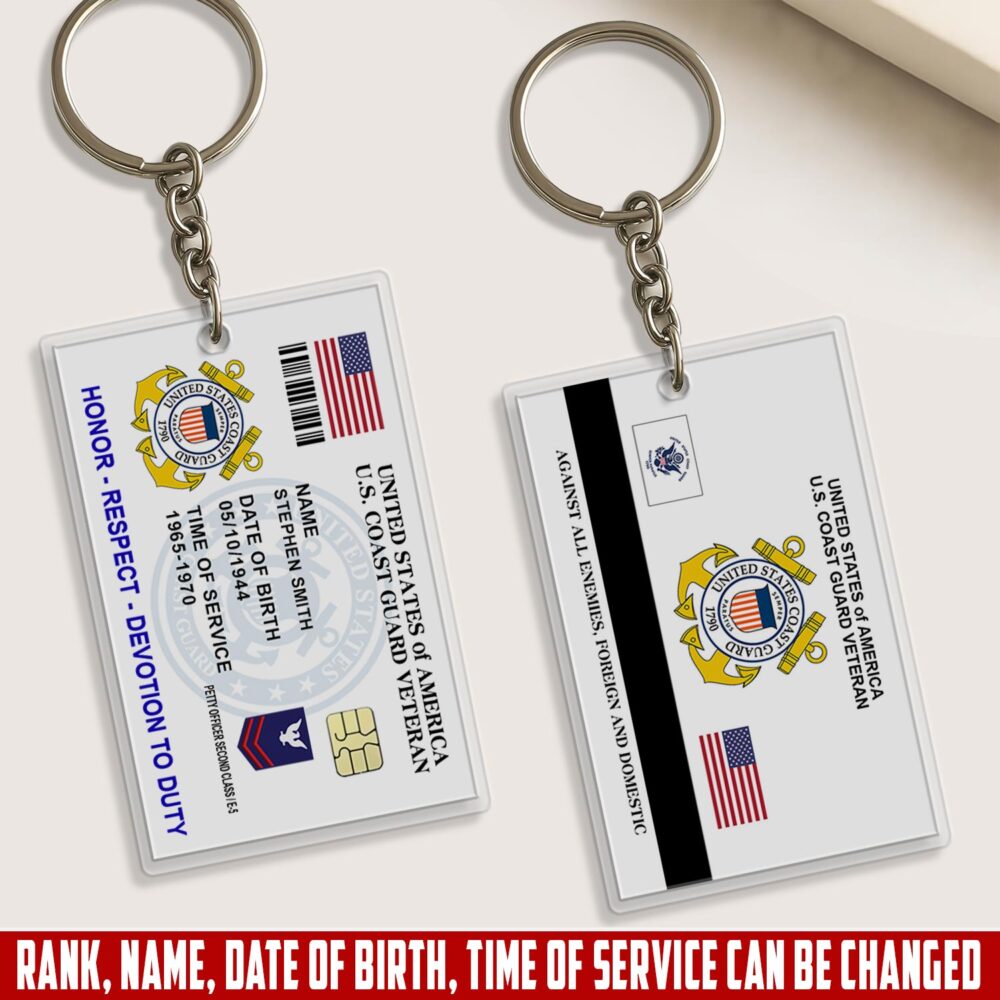 US Coast Guard, Defender of Freedom - Acrylic Keychain