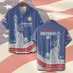 US Navy, Freedom Isn't Free - Short Sleeve Button Shirt