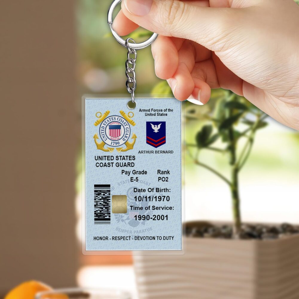 US Coast Guard, I Walked The Walk - Acrylic Keychain - Image 2