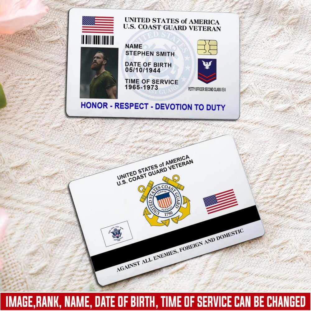 UNITED STATES of AMERICA VETERAN - Printed Metal Card - Image 5