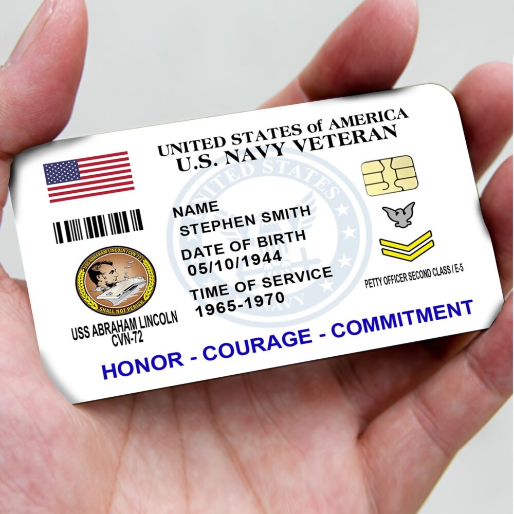 Navy Ship, The Sea is Ours - Printed Metal Card - Image 3