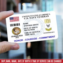 Navy Ship, The Sea is Ours - Printed Metal Card