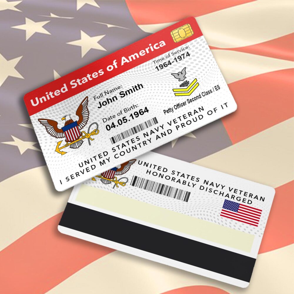 US Navy, Always Remember, Never Forget - Printed Metal Card - Image 3