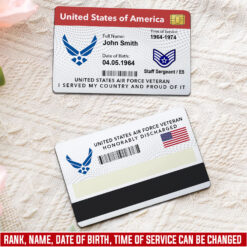 US Air Force , O 3 Air Force Captain - Printed Metal Card