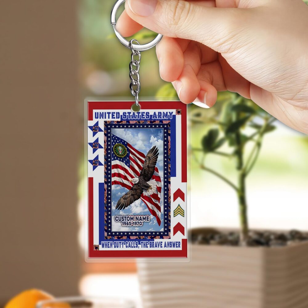 US Army, Honor The Fallen - Acrylic Keychain - Image 2