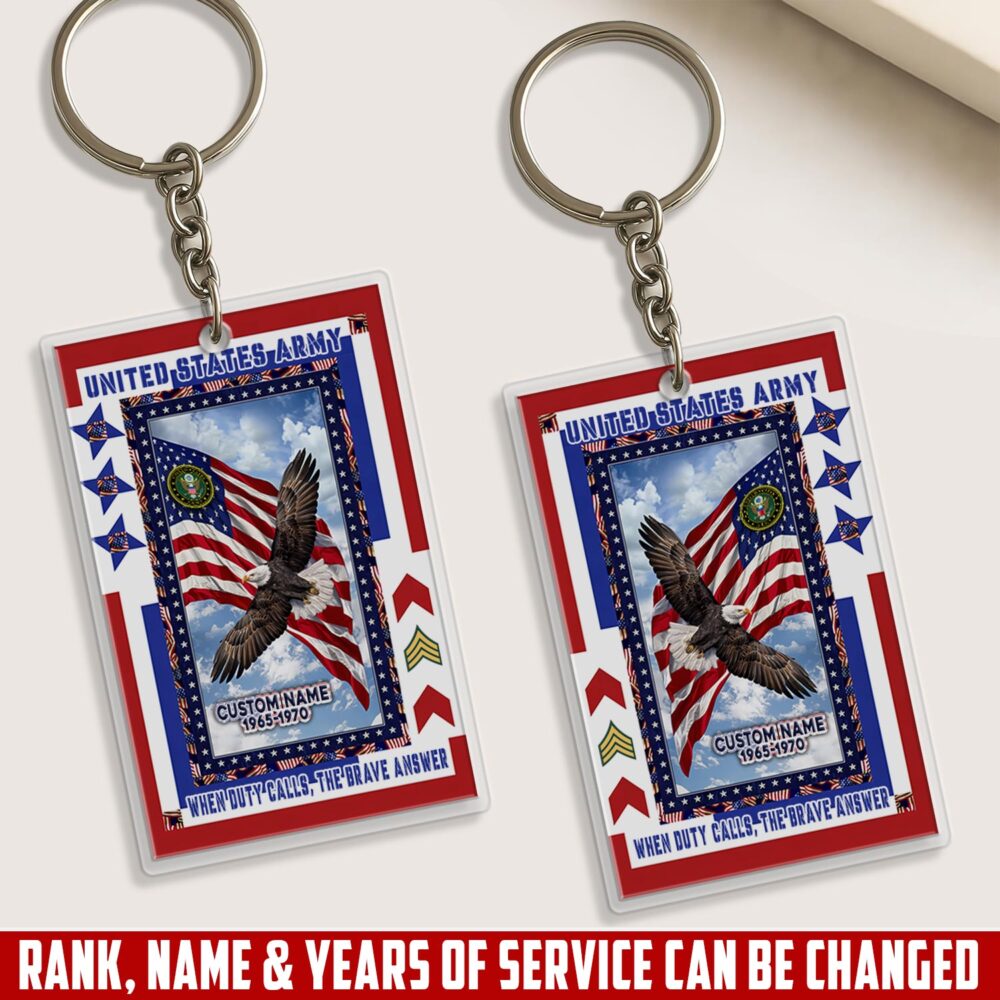 US Army, Honor The Fallen - Acrylic Keychain