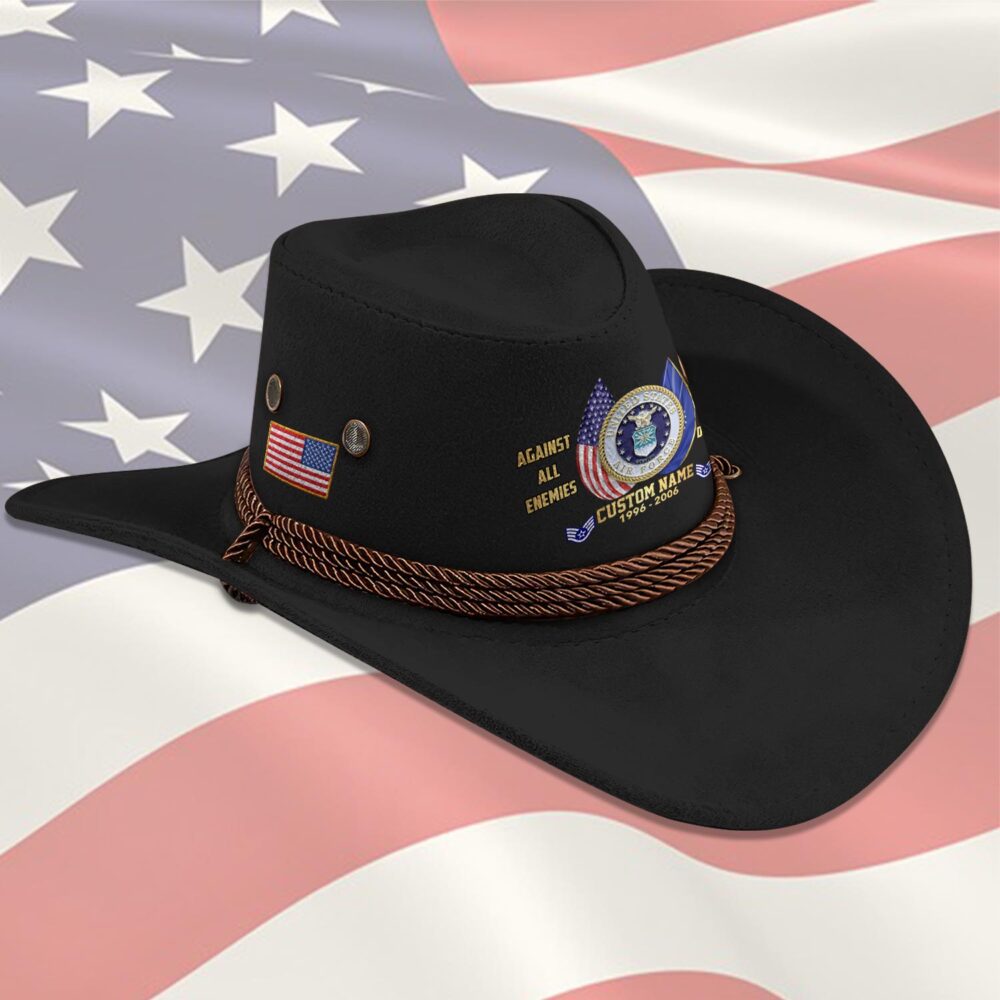 US Air Force , Once An Airman, Always An Airman - Cowboy Hat - Image 2