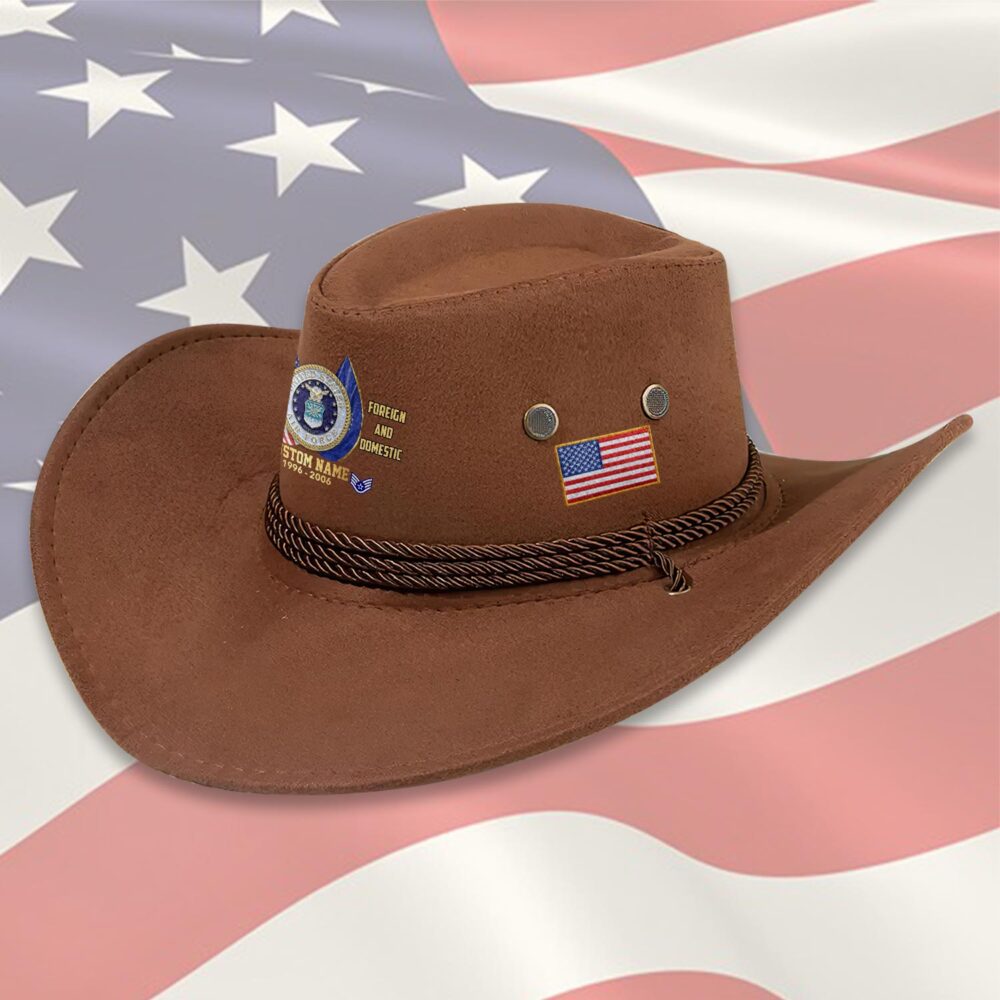 US Air Force , Once An Airman, Always An Airman - Cowboy Hat - Image 3