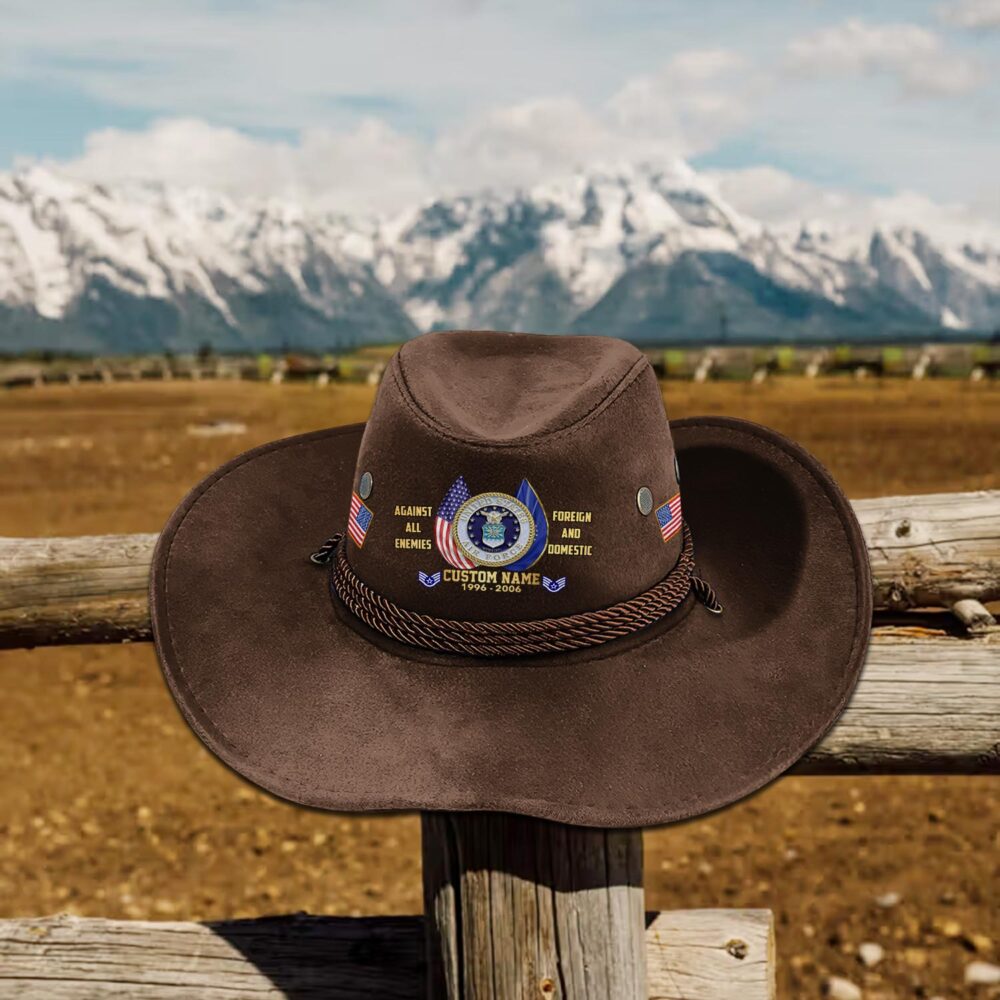 US Air Force , Once An Airman, Always An Airman - Cowboy Hat - Image 4