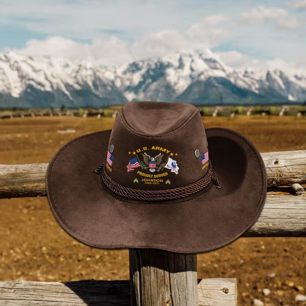 US Army, I Walked The Walk - Cowboy Hat - Image 4
