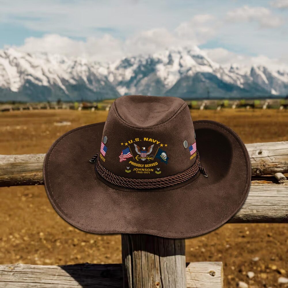 US Navy, Always Remember, Never Forget - Cowboy Hat - Image 4