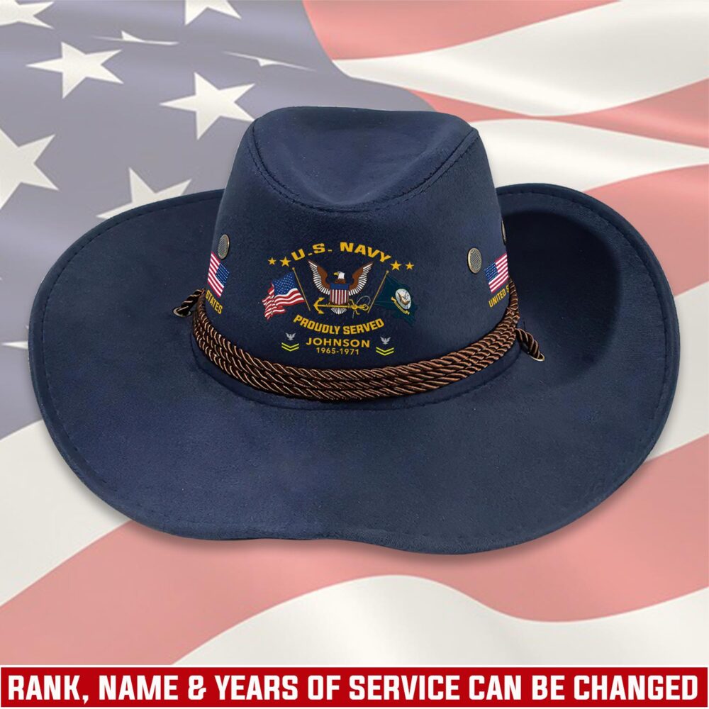 US Navy, Always Remember, Never Forget - Cowboy Hat