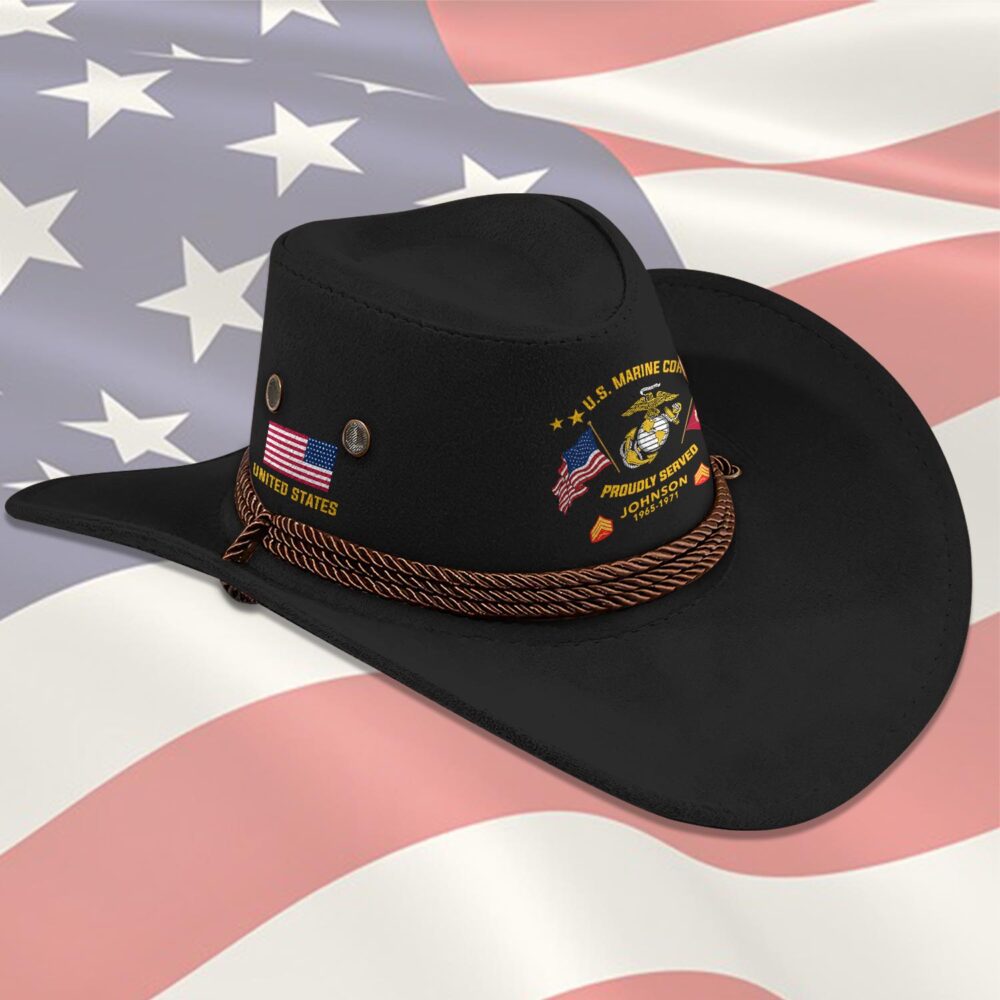 US Marine Corps, Defender of Freedom - Cowboy Hat - Image 2