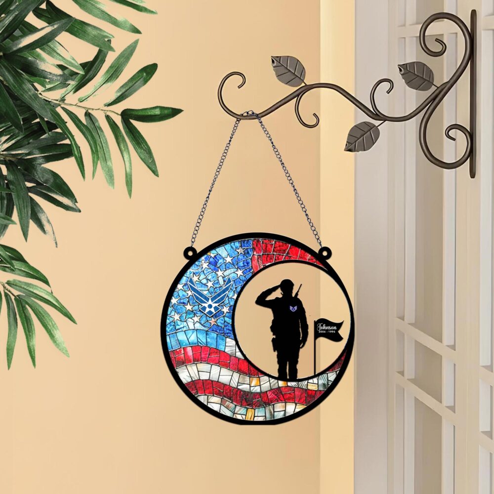 US Air Force, Proud Veteran - Suncatcher 6in - Image 3