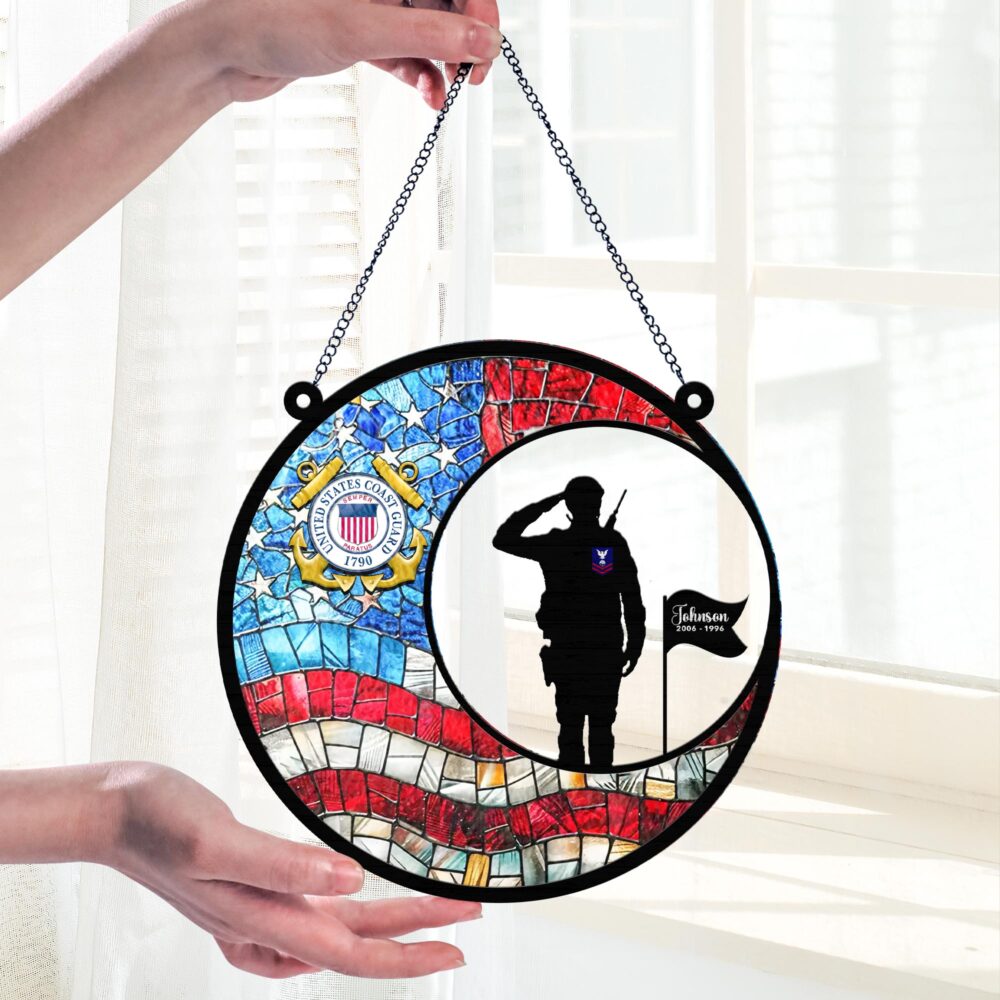 US Coast Guard, All Gave Some, Some Gave All - Suncatcher 6in - Image 2