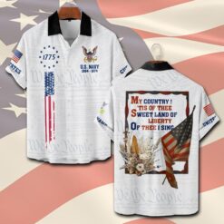 US Navy, Honor The Fallen - Short Sleeve Button Shirt
