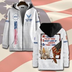 US Air Force , No One Fights Alone - Zip Hoodie