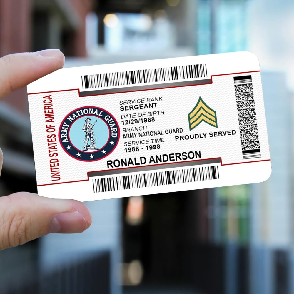 Army National Guard, No One Gets Left Behind - Printed Metal Card - Image 2
