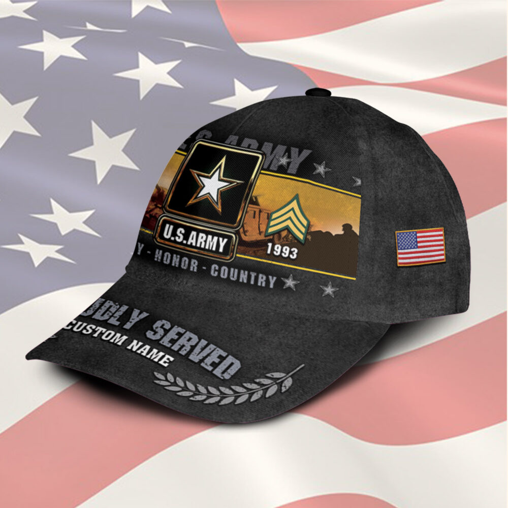 US Army, American By Birth, Veteran By Choice - Classic Cap - Image 2
