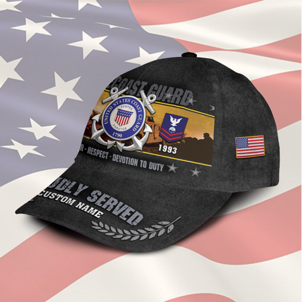 US Coast Guard, E 7 Red - Classic Cap - Image 2