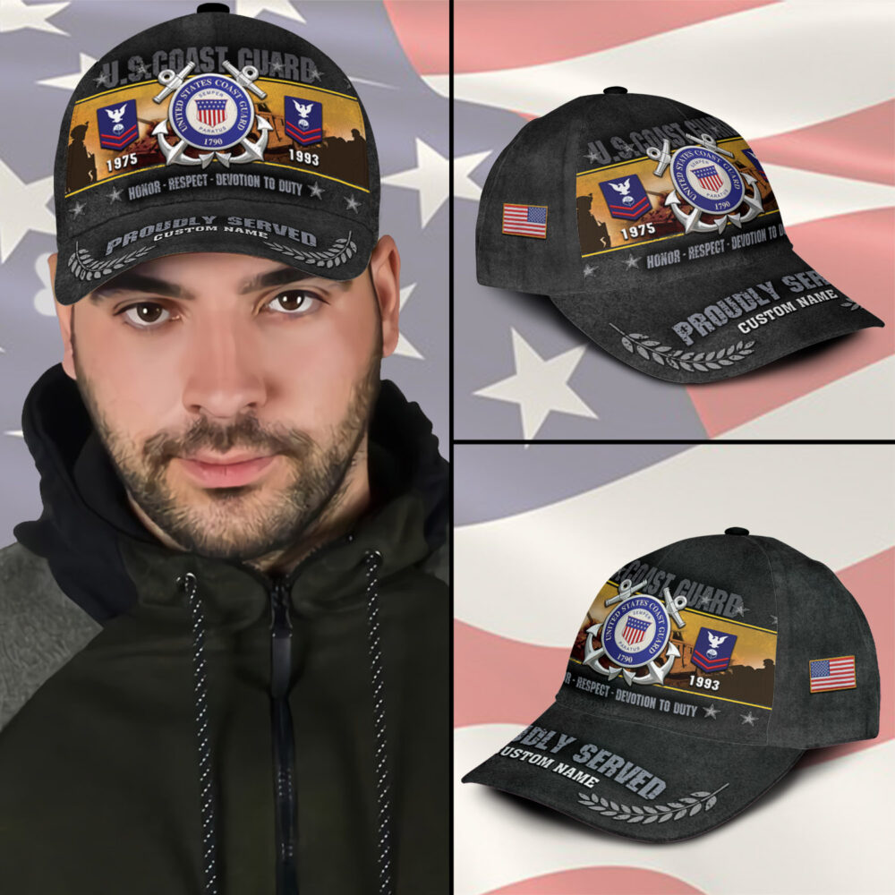 US Coast Guard, E 7 Red - Classic Cap - Image 3